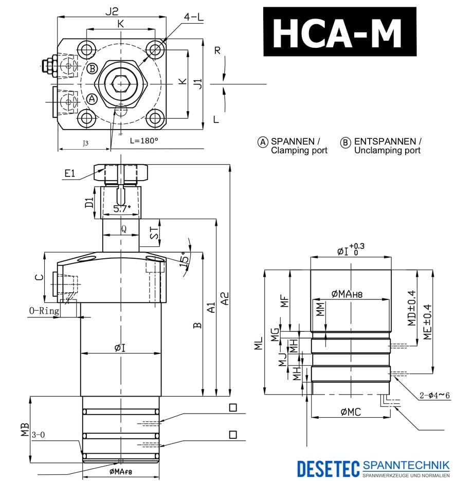 HCA-M Drawing Manifold Type