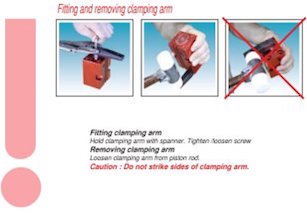 P21 Swing clamp, pneumatic, flange-mounting version Mounting Types and Fitting/Remoiving Instructions Clamping Arm