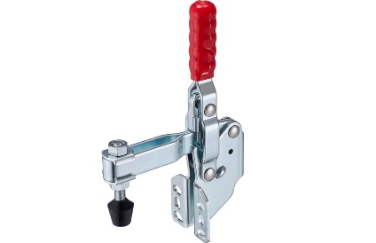 Vertical acting toggle clamps with angle base, holding capacity 980N to 2230N