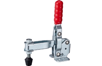 Vertical acting toggle clamps with horizontal base, holding capacity 500N to 5500N