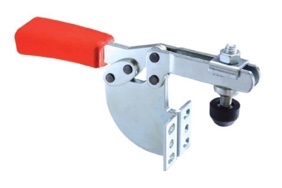 M22 Horizontal toggle clamp with angle base and open clamping arm